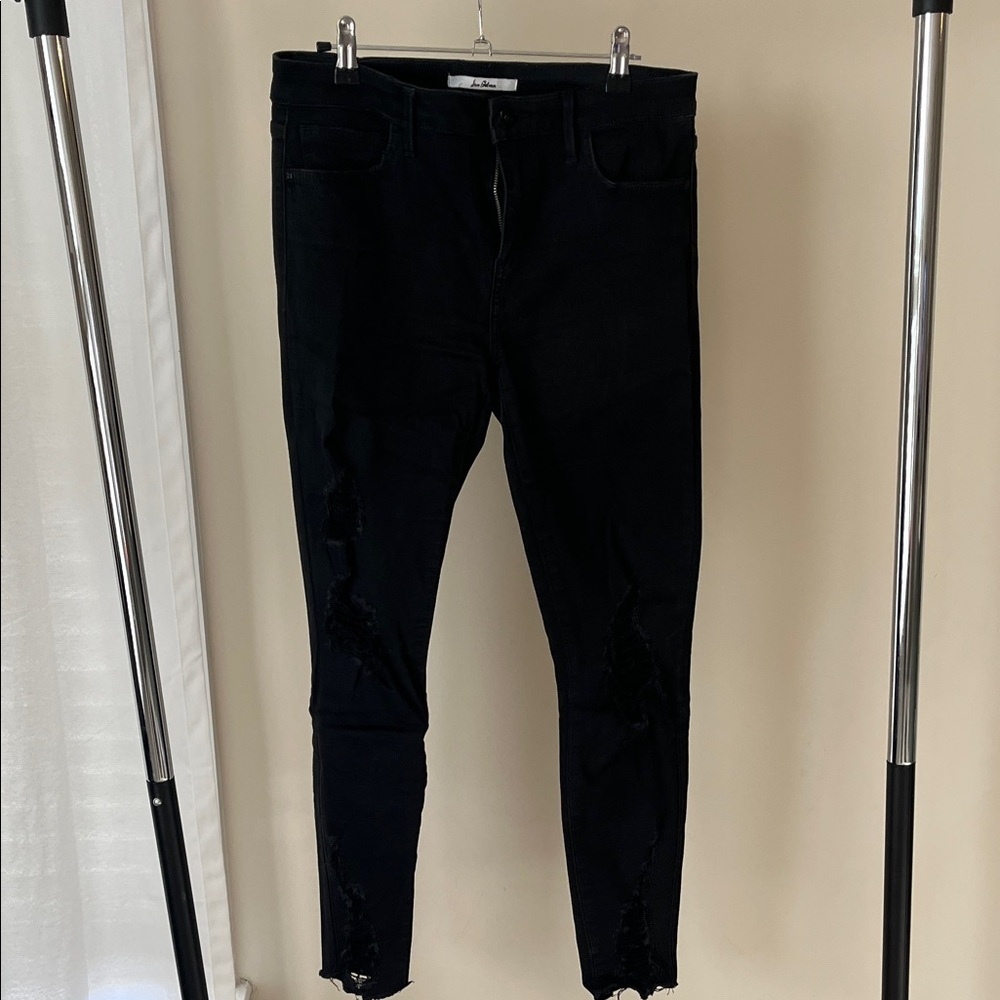 Sam Edelman Black Distressed Skinny Jeans